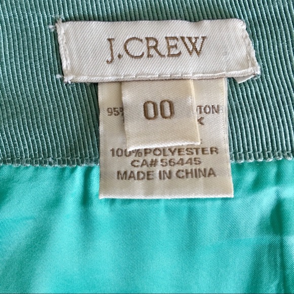 [79] J.CREW Aqua Skirt - Picture 3 of 3